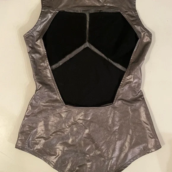 Lena Quist Backless Bodysuit - Silver and Black - Great Costume - Festival - Picture 2 of 5